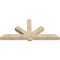 Ekena Millwork Kennewick Rough Sawn Timber Gable Bracket, Douglas Fir, 84"W x 38"H x 6"D x 6"F, 11/12 Pitch GBW084X38X0606KEN00RDF - alternate 5